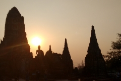 Sunset at Wat Chai Wattanaram